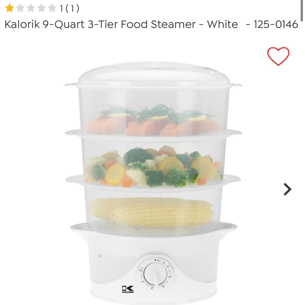 Kalorik 3-Tier Food Steamer